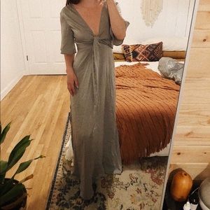Lulu’s Sage Green Maxi Dress.